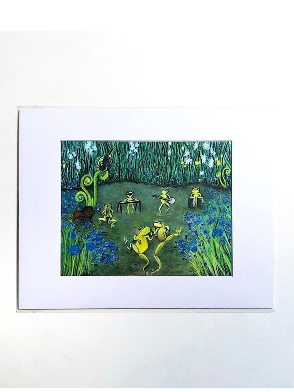 NWT Croaking Seven Live At The Marsh Signed Matted Art Print